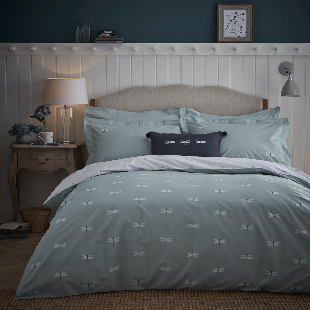 Dragonfly Duckegg Bed Linen by Sophie Allport House of Bedding